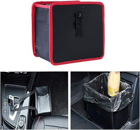 Amazon 車用ゴミ箱 ユニバーサル 旅行 ポータブル ゴミ箱 折りたたみ式 ポップアップ 防水 ゴミ箱 ゴミ箱 アウトドア キャンプ リサイクルなど 2個パック ブラック Red 1 Jltb Lajilou R カーアクセサリ ホーム キッチン