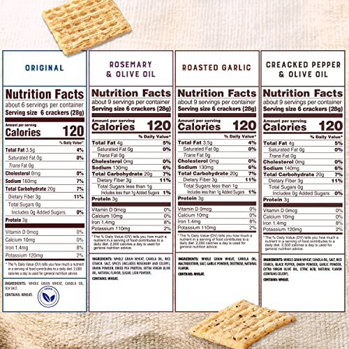 Triscuit Crackers 4 Flavor Variety Pack, 4 Boxes Pricepulse