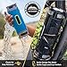 SCOSCHE BoomBottle+ Rugged Waterproof Portable Wireless Bluetooth 4.0 Speaker - Dual 360-Degree 12 Watt 50mm Speakers with Subwoofer and Indoor/Outdoor EQ Functions - Tech Sport Gray (BTBPTSGY)
