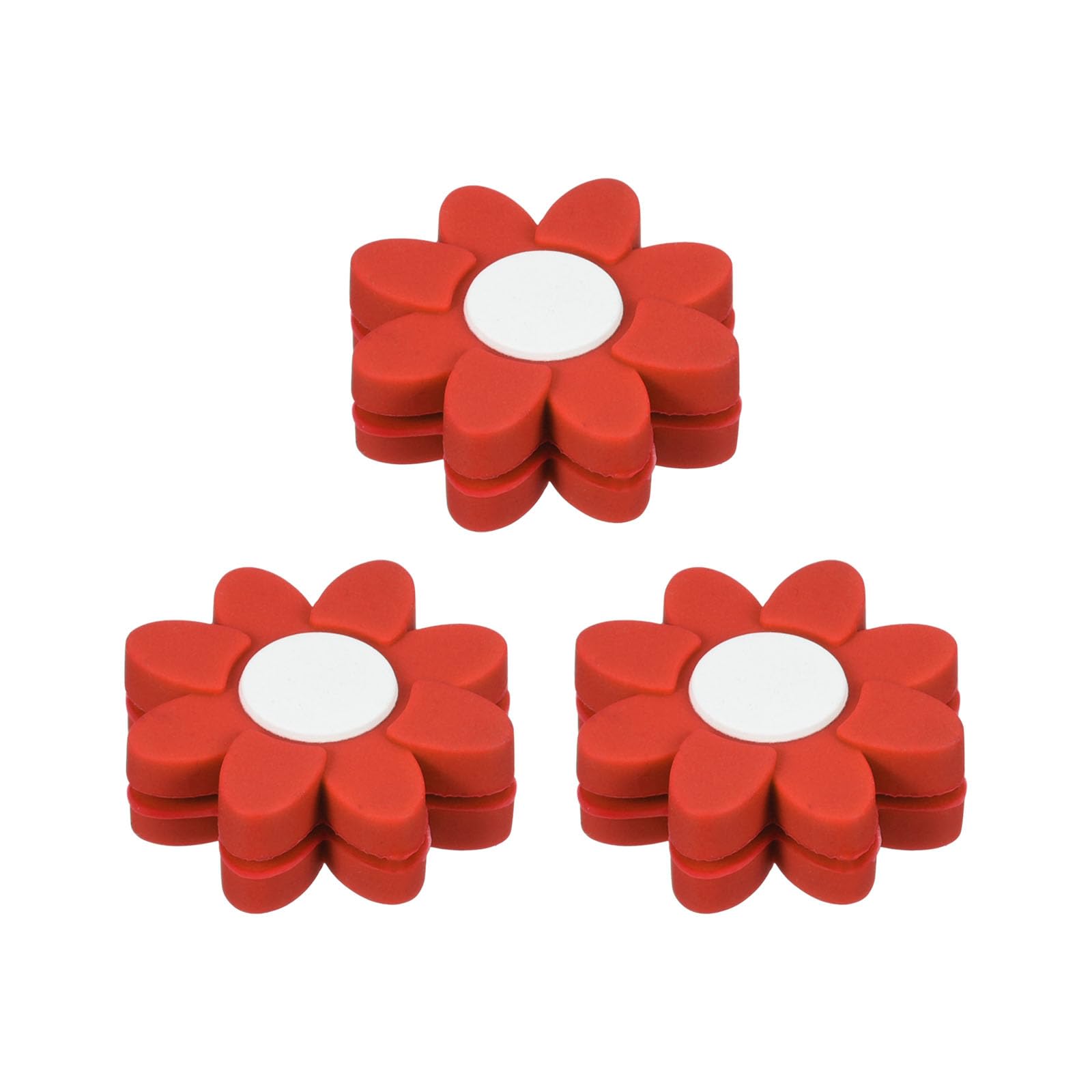 PATIKIL Tennis Racket Dampeners, 3 Pcs Soft Silicone Tennis Racquet Vibration Dampeners for Tennis Gift, Red