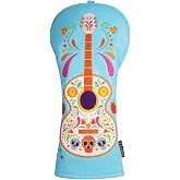 SHABIER Light Blue Golf Headcover with Guitar Design for Golf Club