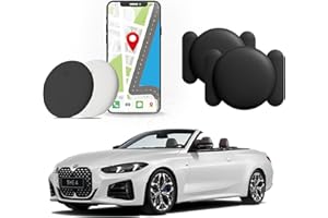 BAGANDCUTE Mini Hidden GPS Tracking Device for Vehicles, Cars etc, Hidden GPS Car Tracking Device with Magnetic Waterproof Case, Running in Apple FIND My, No Extra Monthly fee 2PCS (White Black)