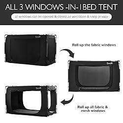 Borna Bed Tent Bed Canopy Bunk Twin Size, Portable