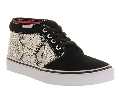 vans snakeskin black