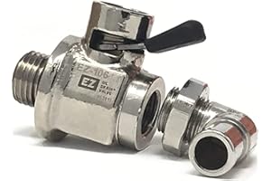EZ-106(14mm-1.5) EZ Oil Drain Valve with removable L-Shape Hose End Combo