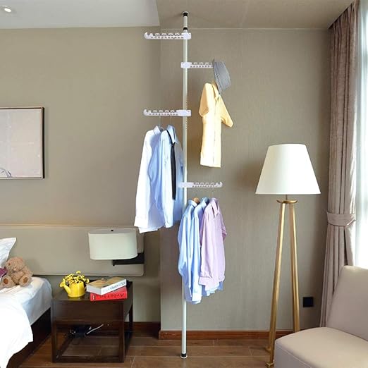 REHON Perchero De Ropa Perchero Telescópico Portátil Perchero De