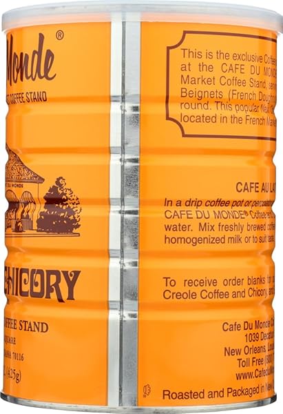 CAFE DU MONDE COFFEE CHICORY, 15 OUNCE GROUND