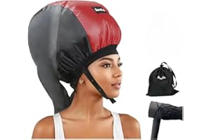 LIUWEIHUI Adjustable Hair Drying Hoods,Diffuser Cap for Curly Hair,Hair Dryer Bonnet with Drawstring，Double Tube Hair Dryer Cap,Hair Dryer Bonnet Attachment for Curly Hair,Bonnet Hair Dryers for Women