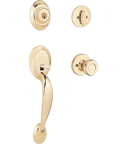 Kwikset Verrou à Pêne Dormant 660, Laiton Poli, Extérieur