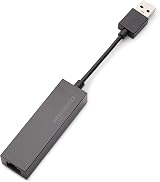 Amazon Basics USB to Ethernet Adapter 10/100 Mbps LAN Network Card RJ45 Black view 2