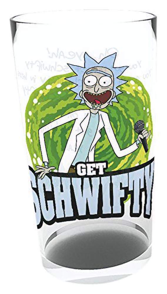 GB eye GLB0162 Rick and Morty, Get Schwifty Stein Glass, Multi-Colour, 74 x 44 x 9 cm