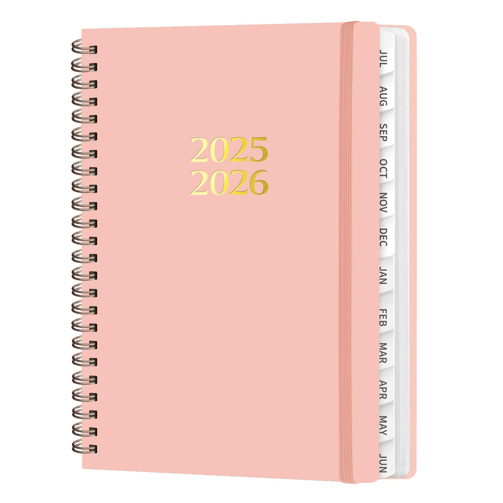Photo 1 of Academic Planner 2025-2026, Weekly and Monthly Agenda Planner, Daily Calendar Planning Notebook (July 2025 - June 2026), School Teacher Student Supplies, A5 (6.2" x 8.5"), Pink