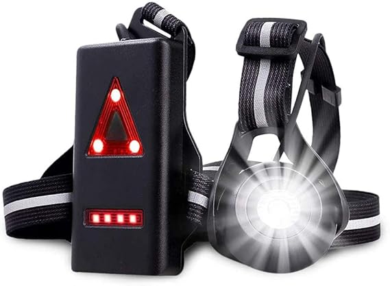 PORFOYO Sport Lauflampe - USB-Ladbare LED Brustlampe Mit 500 Lumen