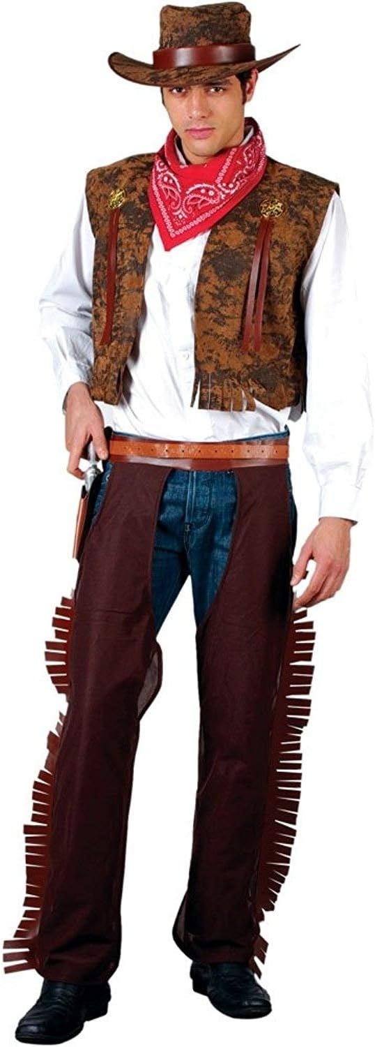 Wicked Costumes Mens Western Cowboy Fancy Dress Costume - X-Large, Brown, XL - Image 3