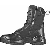 5.11 Tactical Women’s A.T.A.C. 2.0 8" Storm Boot – Waterproof Tactical Duty Boot with Cushioned Comfort, Slip-Resistant Outsole & Side Zipper, Black, Style 12406ABR