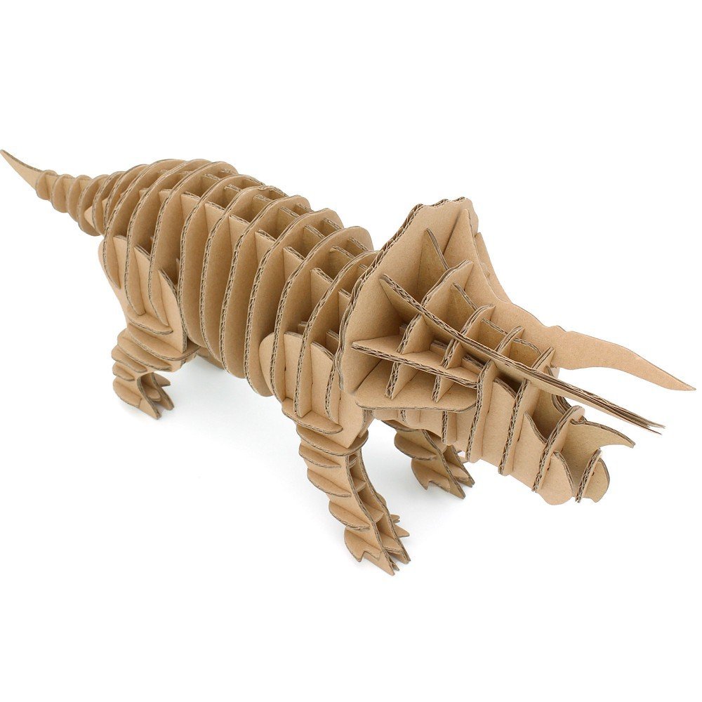 I'm Charmer Cardboard Full Body Triceratops Sculpture