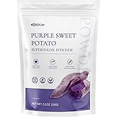 ORGFUN Purple Sweet Potato Powder, 100% Natural Ube (Purple Yam) Powder, Locally Sourced, No Additives Gluten Free 5.3 Oz