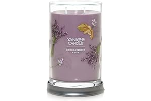 Yankee Candle Dried Lavender & Oak Scented, Signature 20oz Large Tumbler 2-Wick Candle, Over 60 hours of Burn Time, Ideal for Home use, Outdoor Events, and Gifts