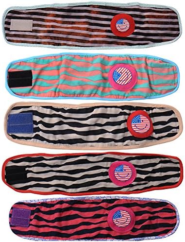 Yodosun 2PCS Puppy Diapers with Velcro Washable Reusable for Small Male Boy Pet Dog Diapers Pants