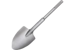 Vearter SDS-Max Shank 40Cr Steel Clay Spade, 16.1'' Demolition Jack Hammer Bit, Trenching and Digging Shovel Bit for Clay, Gravel, Frozen Soil, Concrete