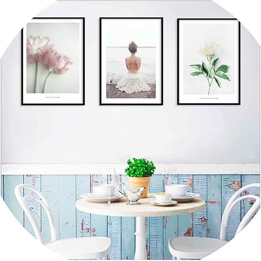 Amazon Com Satoshi Dun Rose Girl Aesthetic Drawing Canvas Painting Living Room Home Decor Painting Print Poster Simple Nordic Wall Picture 30x40cm No Frame G Posters Prints