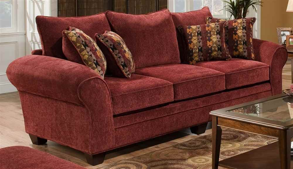 Clearlake Queen Sleeper Sofa in Burgundy Kitchen & Dining