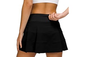 MCEDAR Athletic Tennis Golf Skorts Skirts for Women with Pocket Workout Running Sports Pleated Skirts Casual