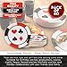 BLUE PANDA Disposable Casino Dinner Plates - Durable Casino Design - Ample 9-Inch Party Plate Capacity - Festive Party Decoration - 9 Inch, Pack of 80, Round
