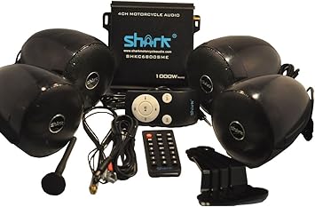 shark motorcycle audio 1000 watt system