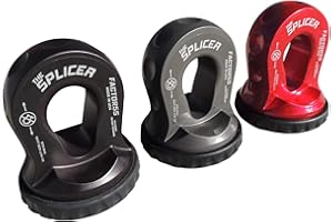 FACTOR 55 THE SPLICER Sintetic Rope Shackle Mount (Red)