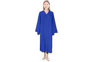 Herrenbek Matte Choir Robe for Church Judge Robes Costumes Pulpit Robe Pastor Baptism Graduation Gown for High School