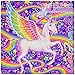 Official 2017 LISA FRANK 18 Month Colorful Magical Calendar