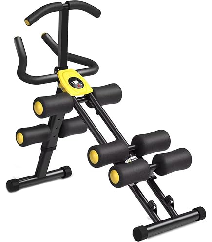 Foldable Ab Machine KAHOO Adjustable Ab Machine – Foldable Core Trainer ...