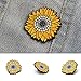Yamalans Unisex Sunflower Brooch Pin Badge Enamel Backpack Jeans Decor Xmas Gift