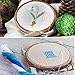 Embroidery Hoops Cross Stitch Hoop Ring Imitated Wood Circle Set Display Frame for Art Craft Handy Sewing and Hanging - Pack of 4 (5.5