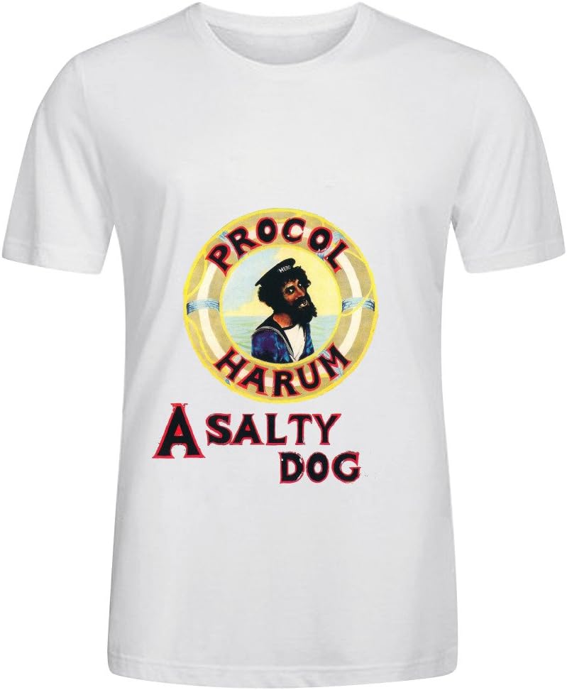 Procol Harum A Salty Dog Funk Men Round Neck Diy T Shirt White