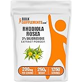 BulkSupplements.com Rhodiola Extract Powder - 3% Salidrosides, Rhodiola Rosea Extract - Herbal Supplement, Gluten Free, 200mg per Serving, 250g (8.8 oz) (Pack of 1)