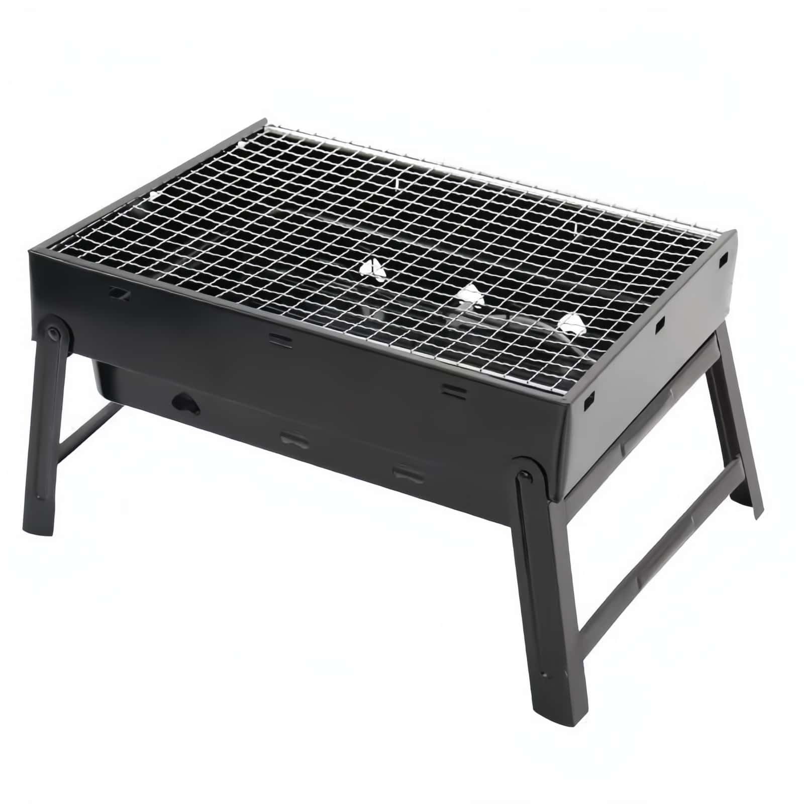 BBQ Barbecue Grill, Portable BBQ grill easy-to-use, Foldable Charcoal Grill for Outdoor, Stainless Steel Smoker for Picnic, Garden Terrace, Camping, Travel, Hiking