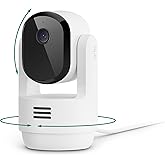 Arlo Essential Indoor Pan Tilt Security Camera 2K (2025 Release) - Wired Plug-in Power, Person Recognition, Animal Detection, Animated Preview, 1-Month Secure Plan, Auto Motion Tracking, 1 Cam, White