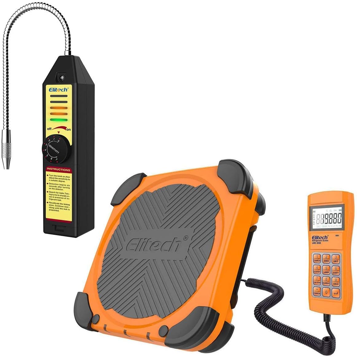 Elitech WJL6000S Refrigerant Leak Detector Freon Leak Detector + LMC300
