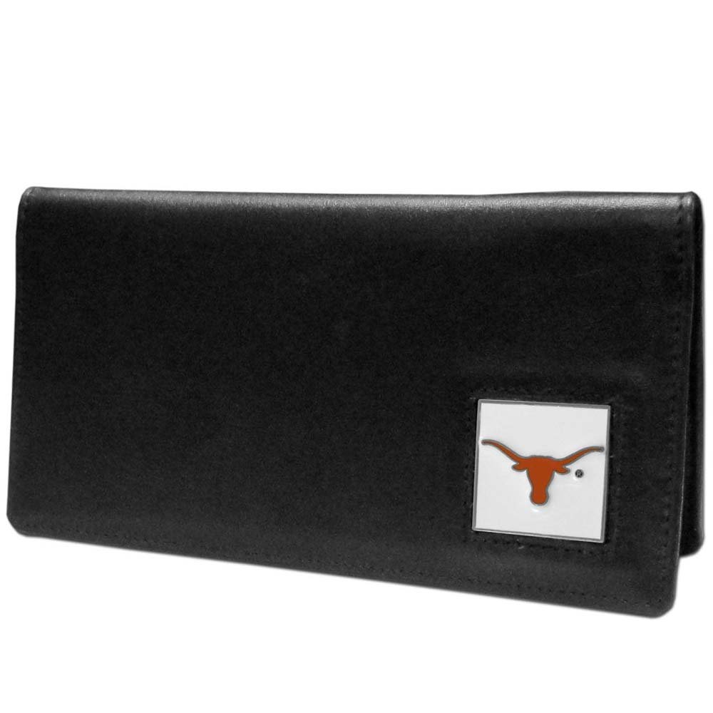 Siskiyou NCAA Sports Fan Shop Texas Longhorns Leather Checkbook Cover One Size Black