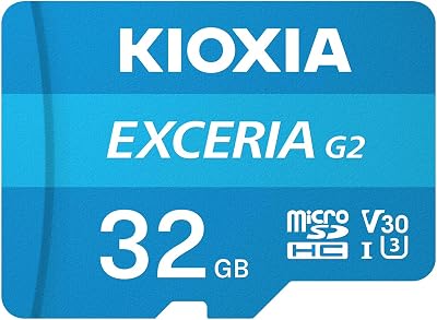 Kioxia EXCERIA G2 Micro SD Card - High Speed Data Storage for Devices