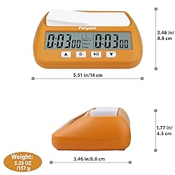 Feiyasi Digital Chess Clock Timer, Portable Digital