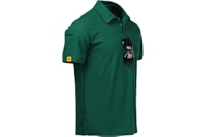 V VALANCH Mens Polo Shirts Short Sleeve Moisture Wicking Golf Polo Athletic Collared Shirt Tennis T-Shirt Tops