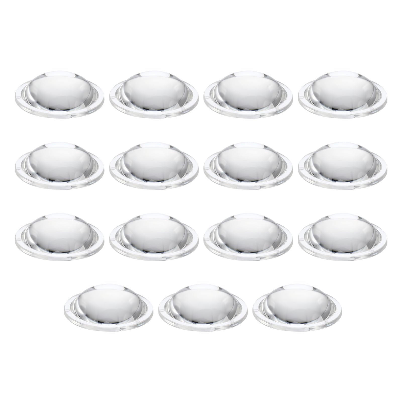 Photo 1 of PATIKIL Diameter 32mm Flat Convex Lens, 15 Pcs Height 10mm PMMA Acrylic LED Optical Convex Condenser Lens with Edge for Flashlight Car Bike Head Lamp Spotlight, Transparent