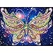 DIY 5D Diamond Painting Kit, Cross Stitch Crystal Embroidery Rhinestones Craft 5D Drilled Resin Diamond Painting by Number Kits (Butterfly)