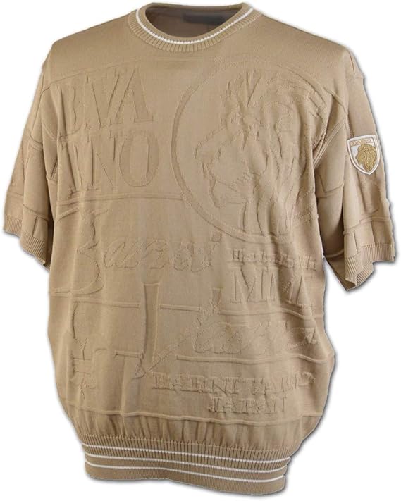 Amazon バーニヴァーノ 半袖サマーセーター メンズ Barni Varno Jsw3611 L 13 ベージュ セーター 通販