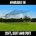 FORTRESS Trapezoid Baseball Batting Cage [Complete Package] - Softball Hitting Cage Net (70ft Cage)