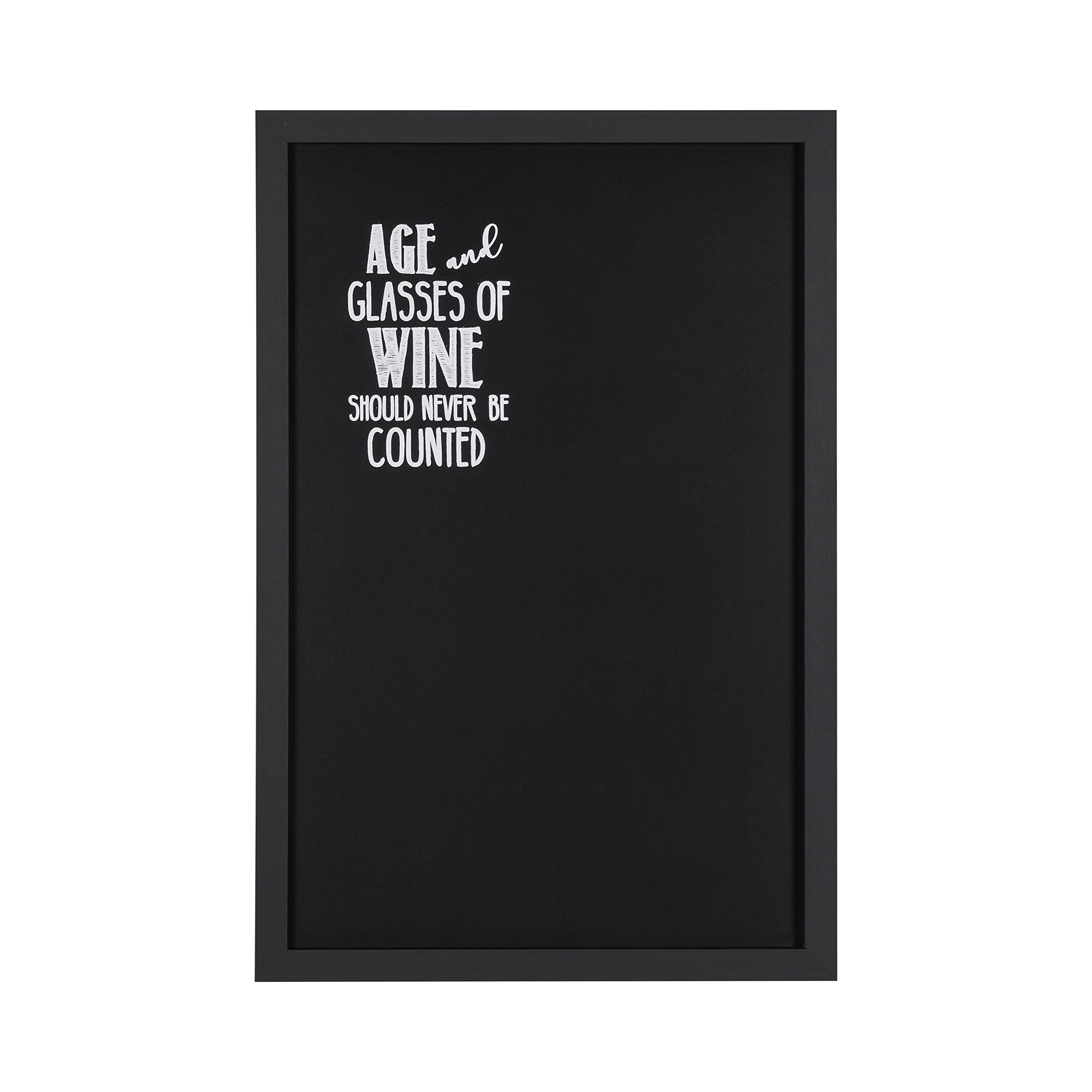 Bi-Office - Vino Quote Chalkboard, 400 x 600 mm, Black Frame