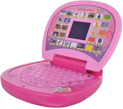 ROHKA Educational Learning Kids Laptop, LED Display, with Music, Assorted Color